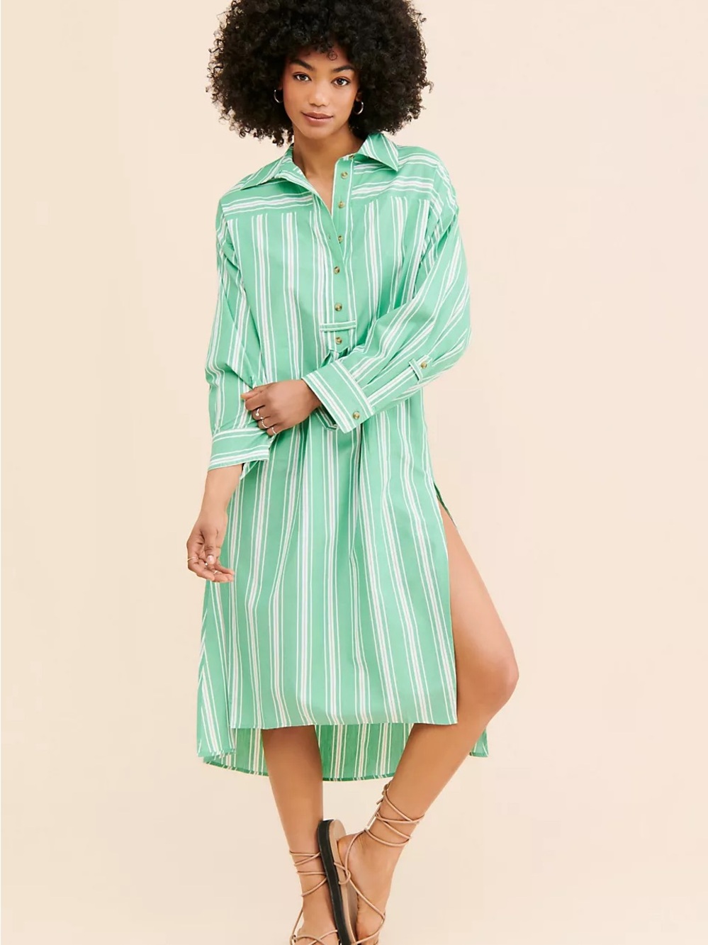 NWOT Anthropologie Shirt Dress Size 1X